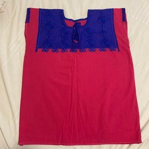 Embroidered Authentic Mexican Shirt.